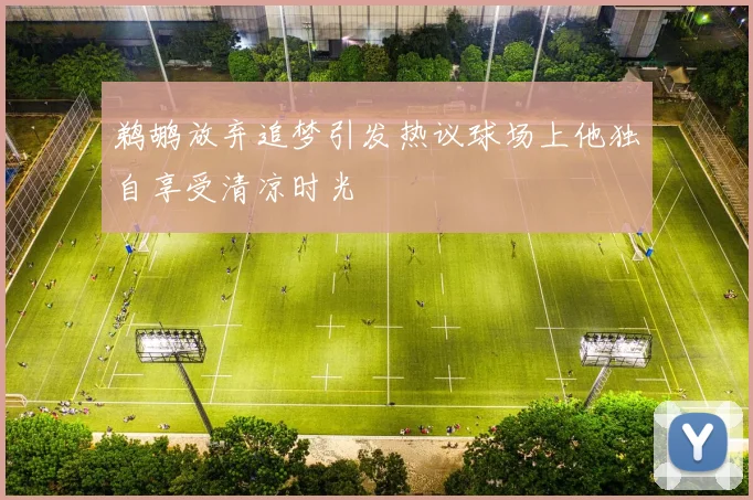 鹈鹕放弃追梦引发热议球场上他独自享受清凉时光